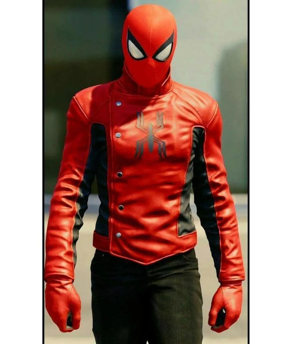 Spiderman The Last Stand Peter Parker Red and Black Jacket