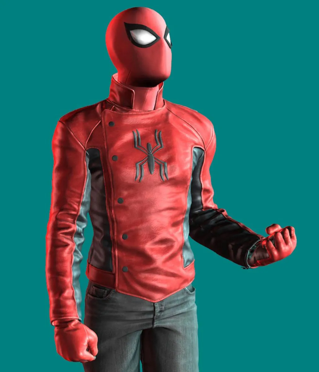 Spiderman The Last Stand Peter Parker Red and Black Jacket