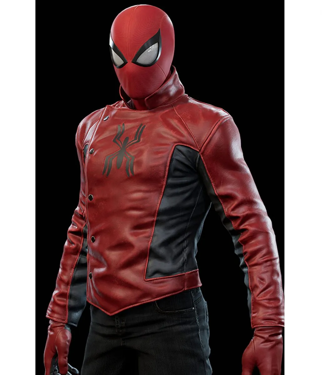 Spiderman The Last Stand Peter Parker Red and Black Jacket