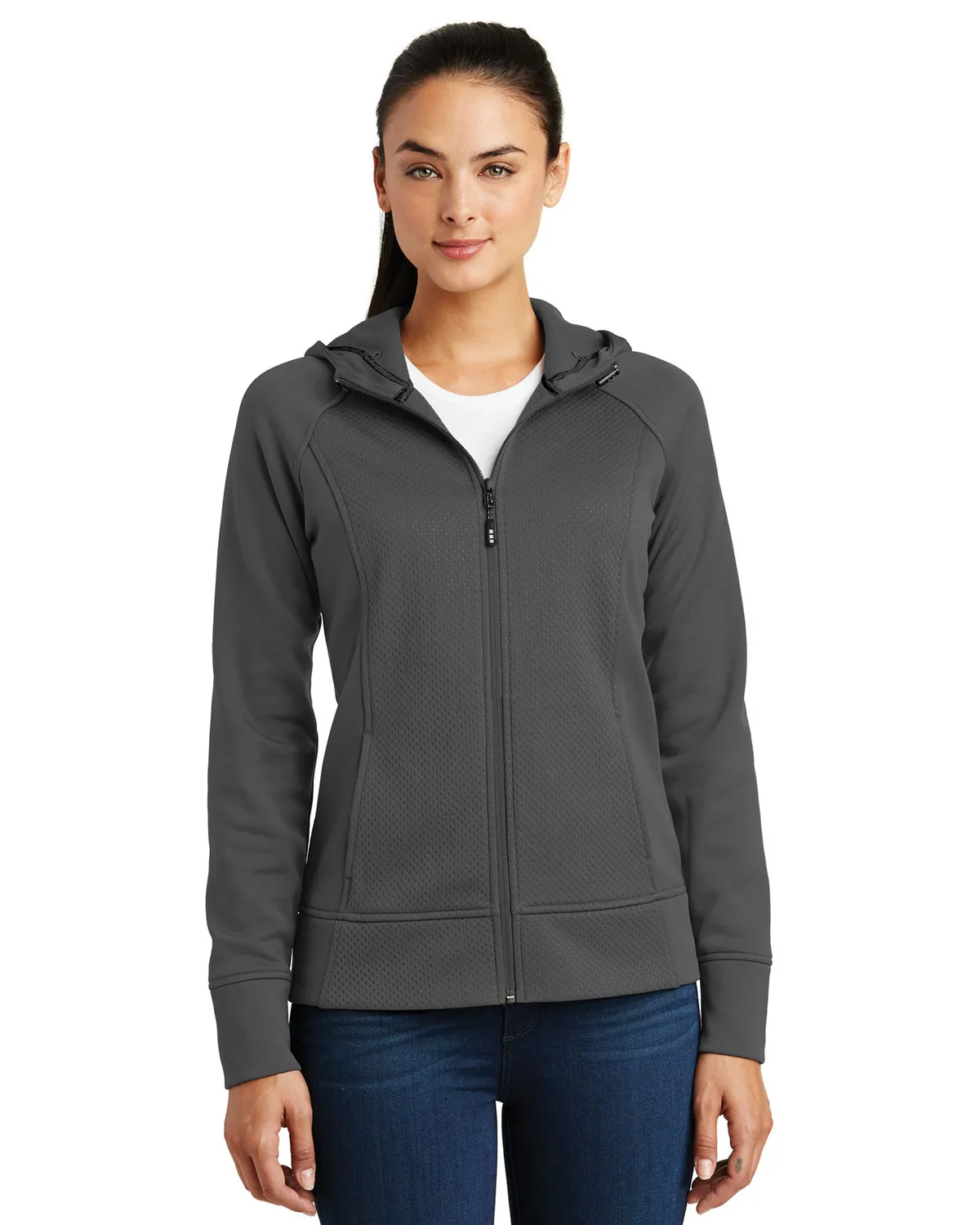 Sport-Tek® LST295 Ladies Rival Tech Fleece Full-Zip Hooded Jacket