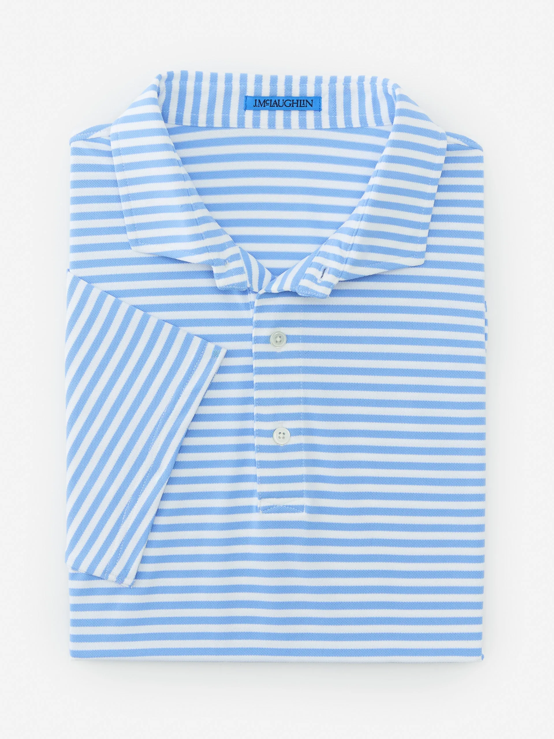 Springer Performance Polo in Bengal Stripe