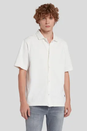 SS POLO SHIRT MINERAL DYE SNOW