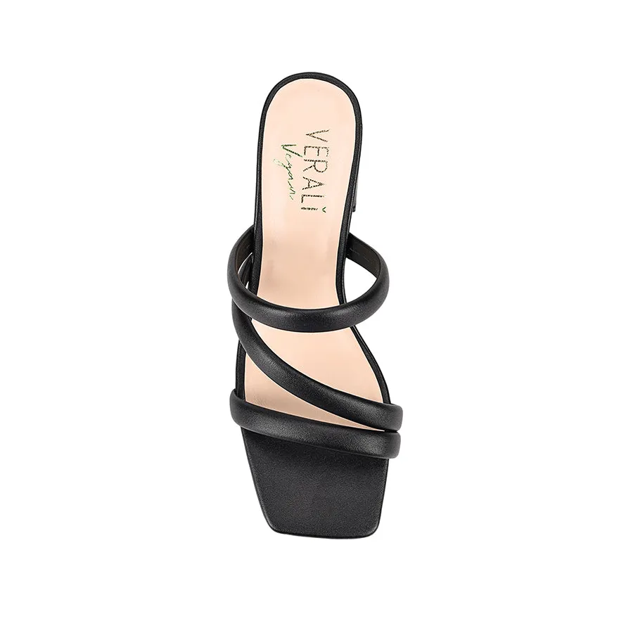 Stallone Block Heel Mules - Black