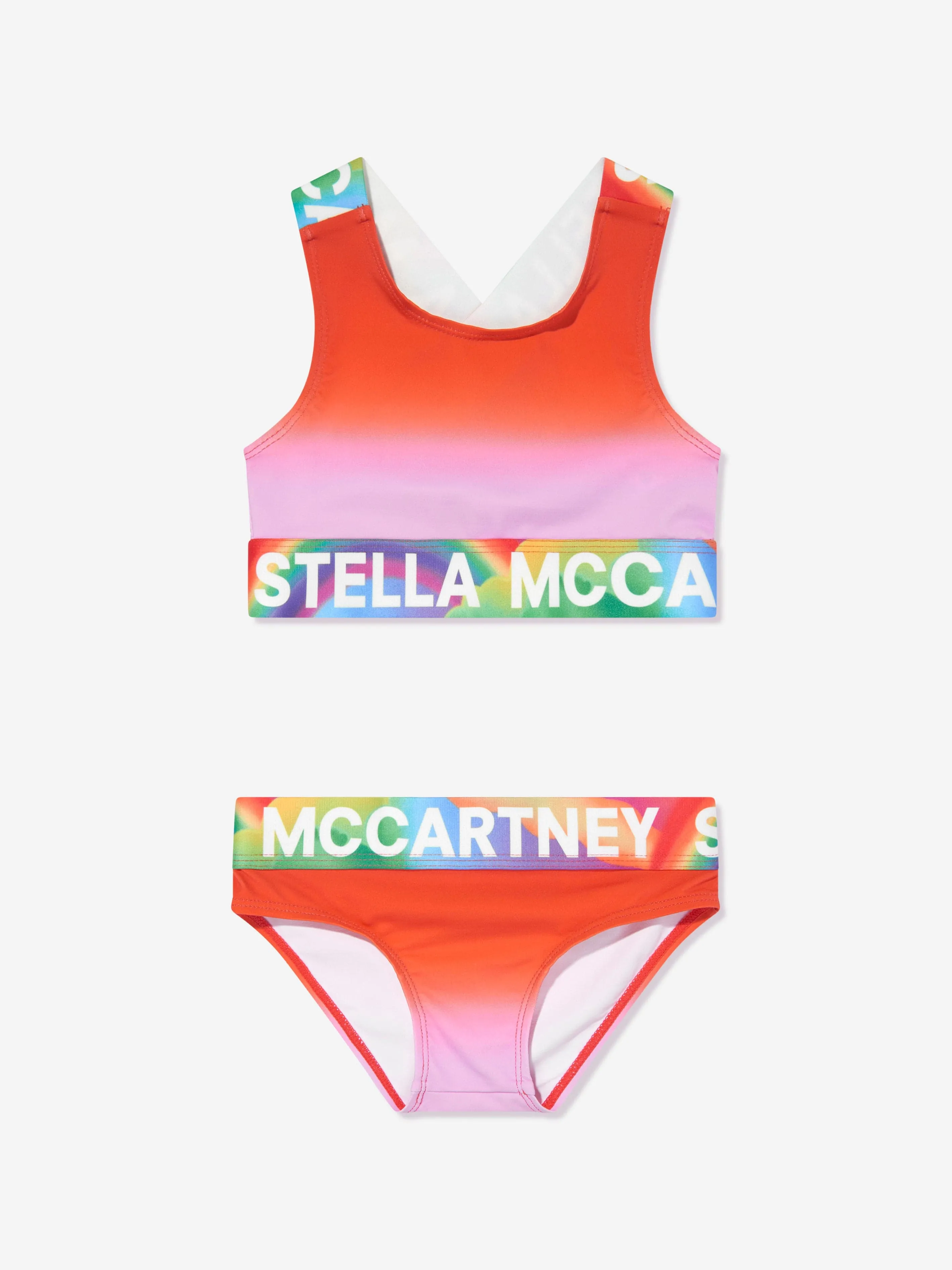 Stella McCartney Girls Logo Bikini in Multicolour