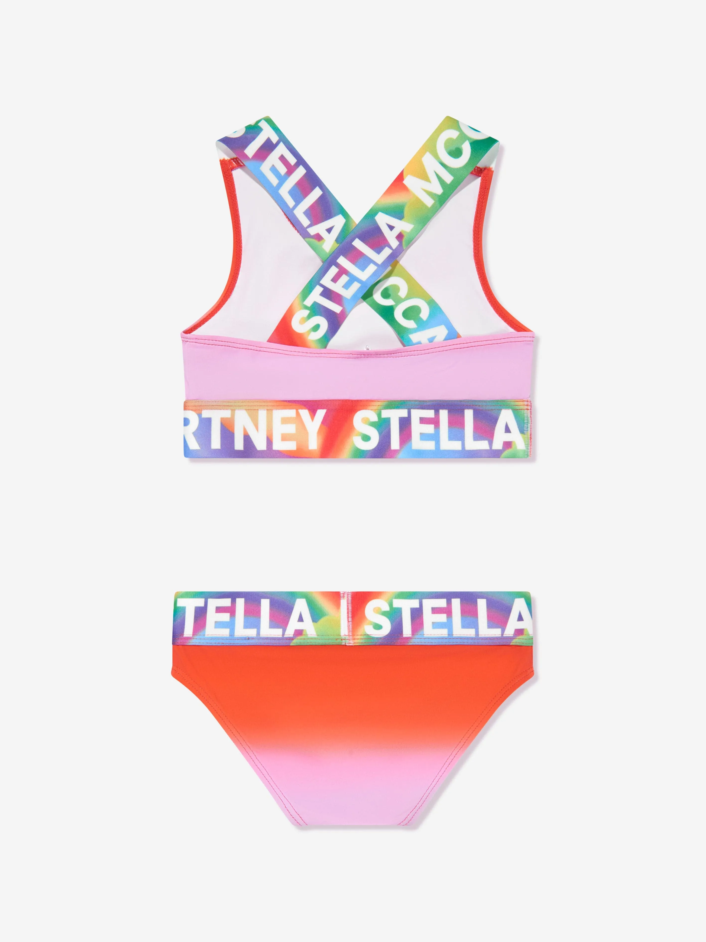 Stella McCartney Girls Logo Bikini in Multicolour