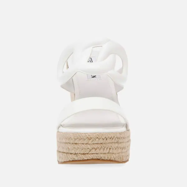 Steve Madden Settle Faux Leather Wedged Mules