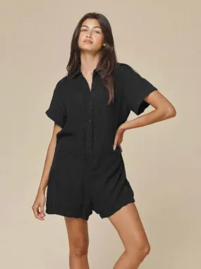 Stillwater Polo Romper - Black