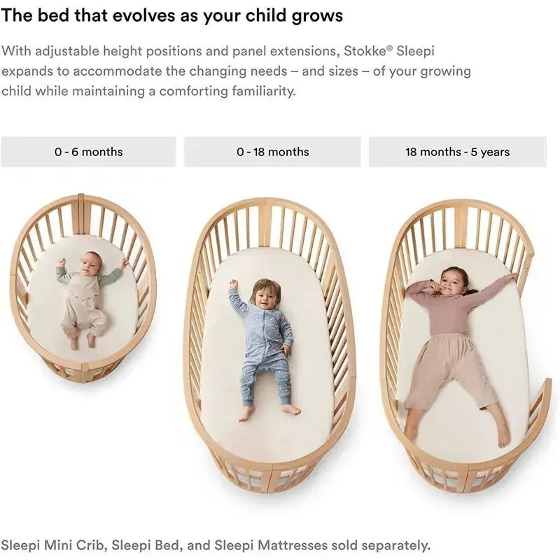Stokke - Sleepi Mini Fitted Sheet by Pehr, Celestial