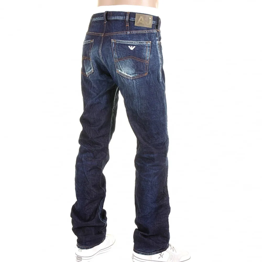 Stonewashed Regular Fit Regular Waist Vintage Finish Denim Jeans