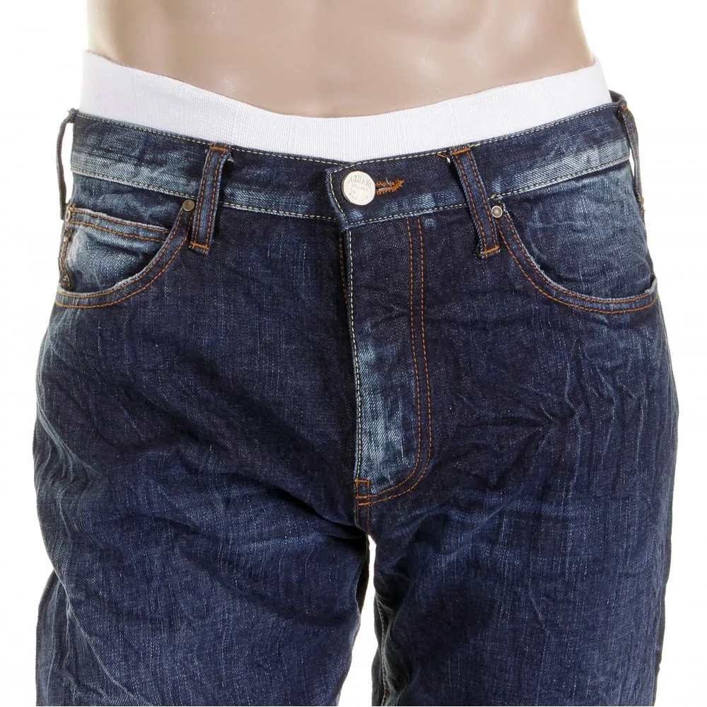 Stonewashed Regular Fit Regular Waist Vintage Finish Denim Jeans