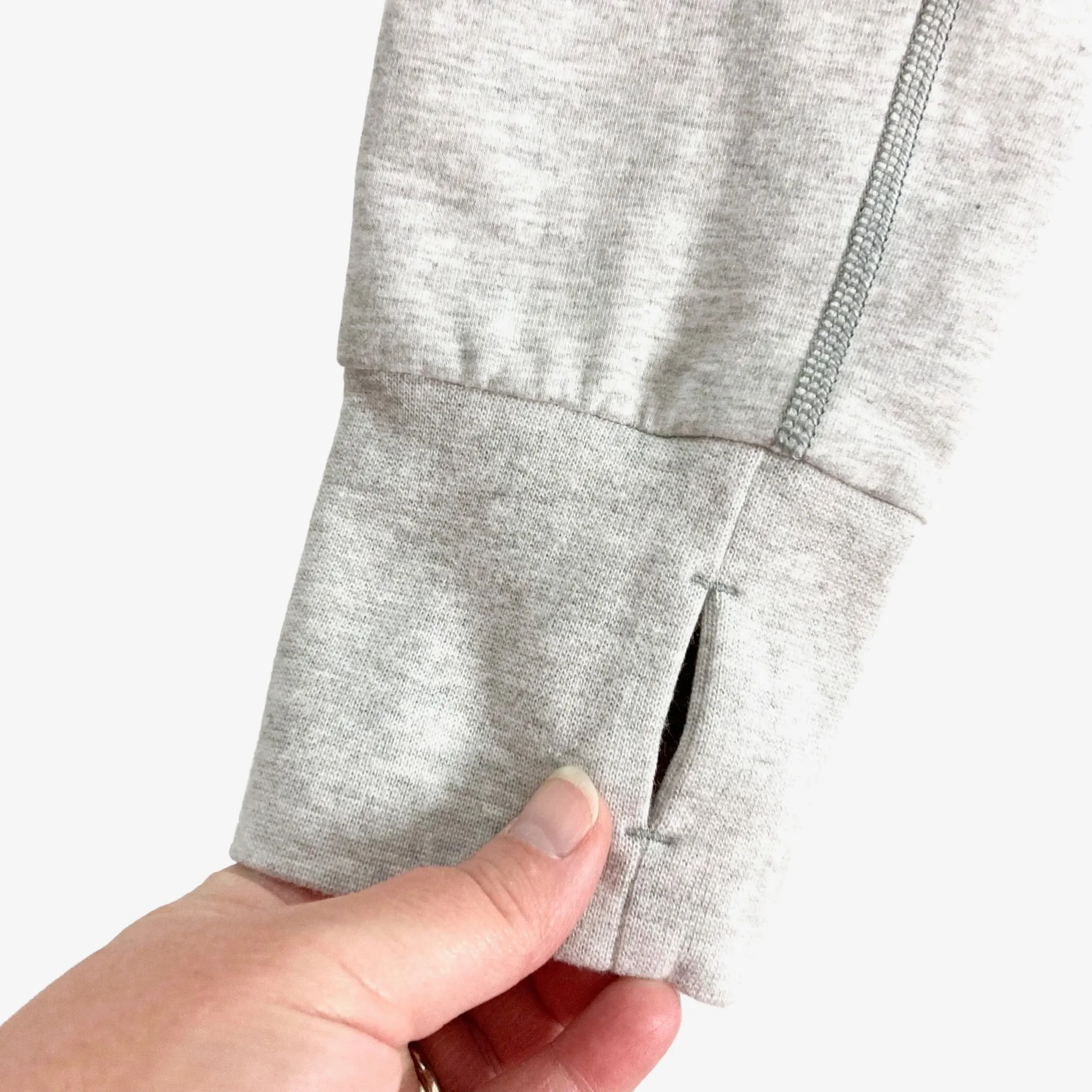 Stori Heathered Grey Hooded Pullover- Size ~M (see notes)