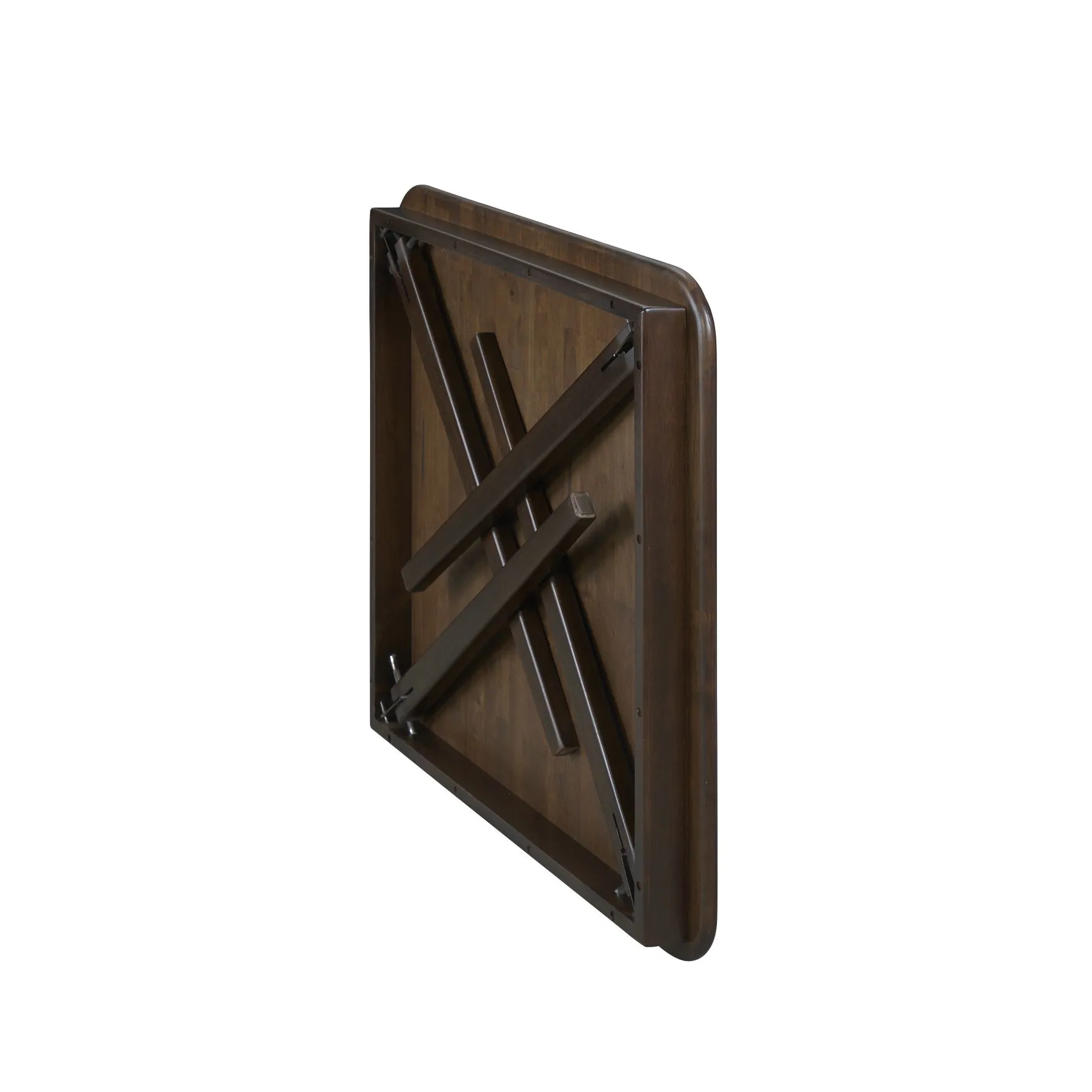 Straight Edge Wood Folding Card Table
