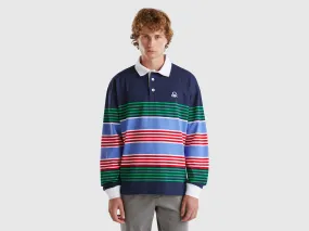 Striped rugby polo - Multi-color | Benetton