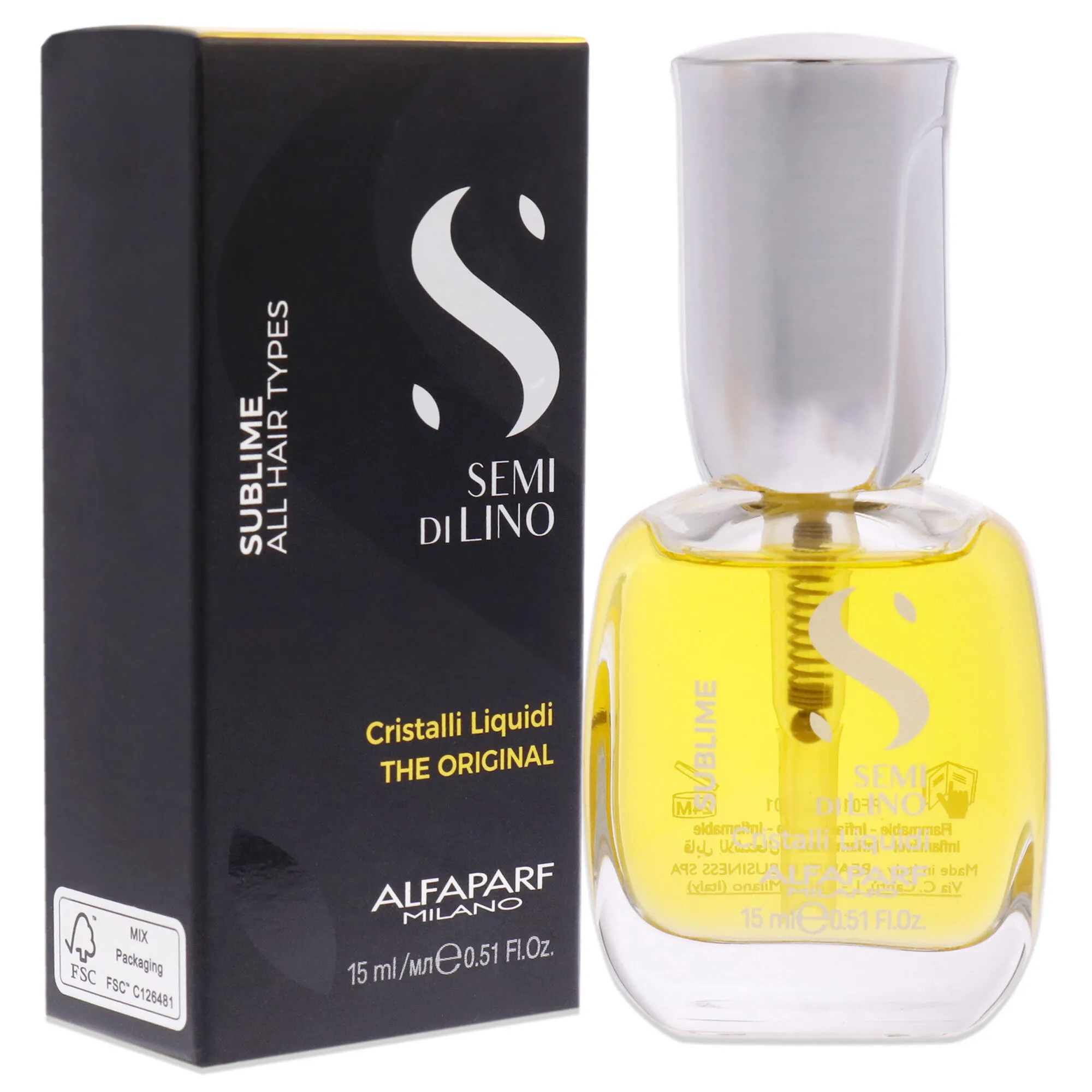 Sublime Cristalli Liquidi The Original by Alfaparf Milano for Unisex - 0.51 oz Serum