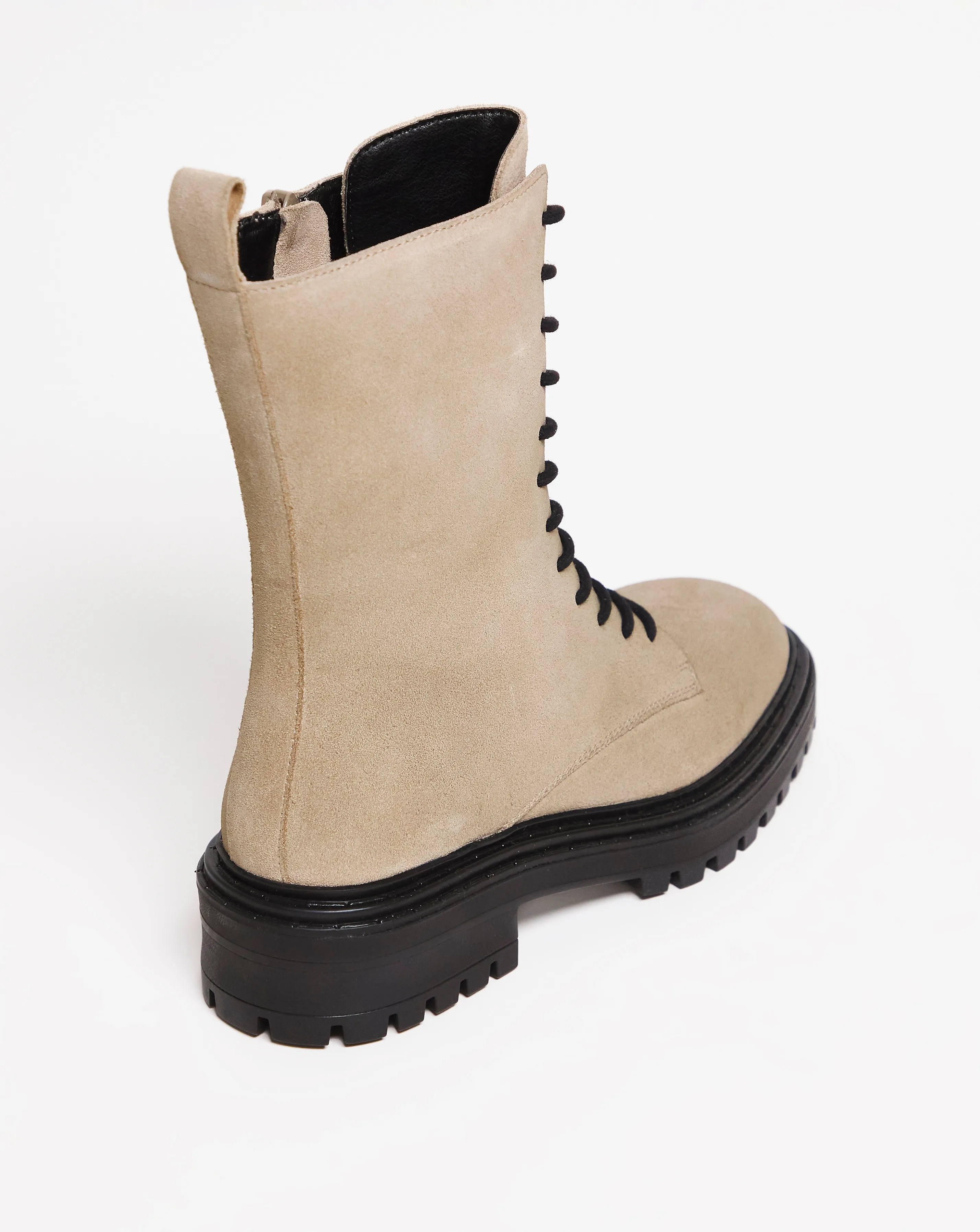 Suede Lace Up Boot EEE Fit | Simply Be