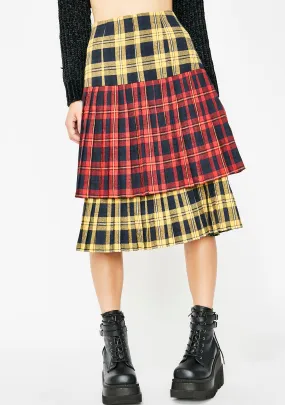 Sunday Skool Plaid Skirt-