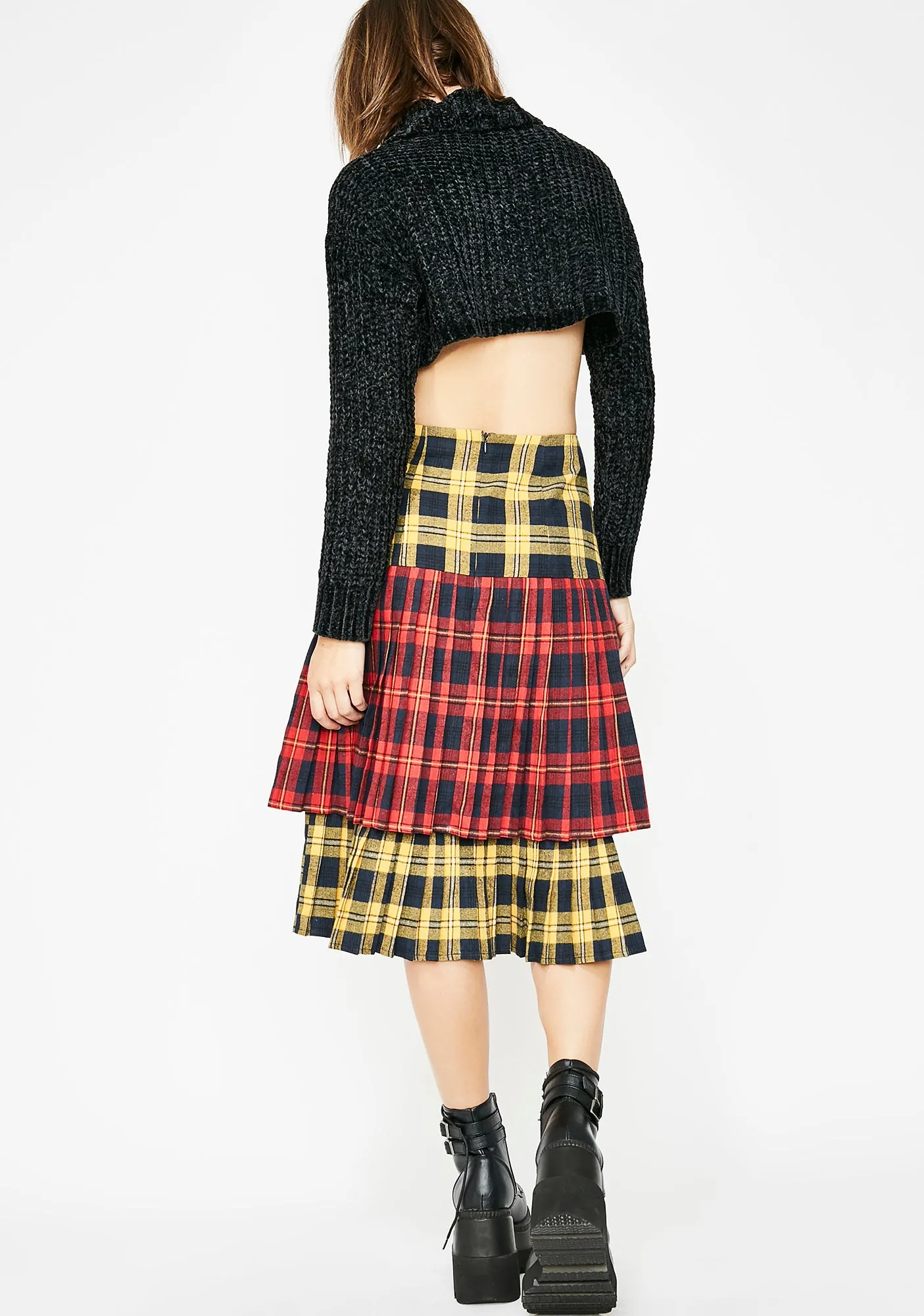 Sunday Skool Plaid Skirt-