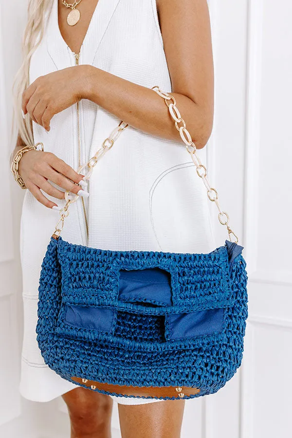 Sunny Day Stroll Woven Tote in Riverside