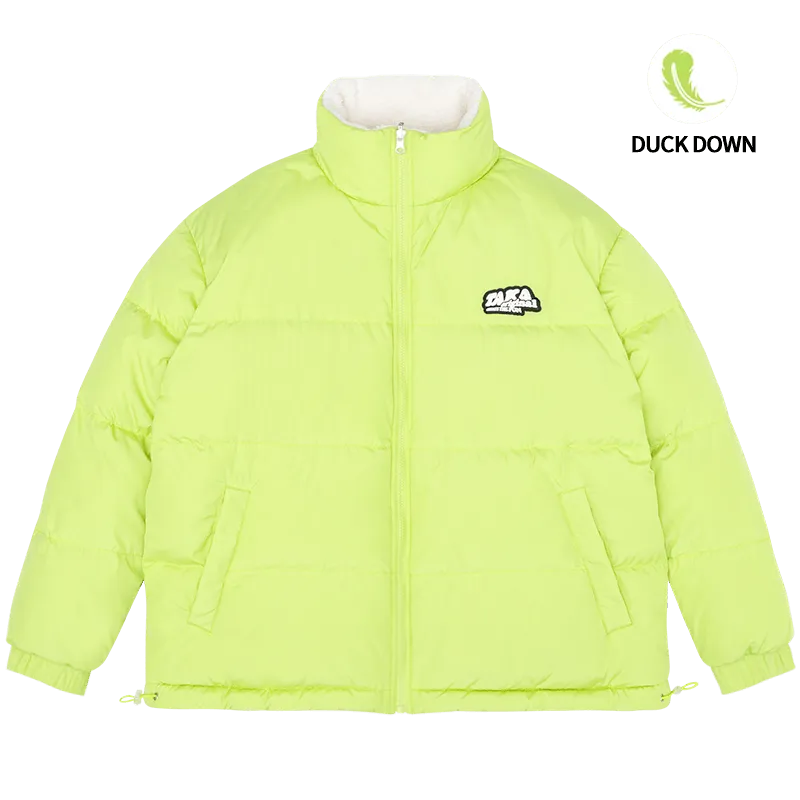 TAKA Original Life Is Beautiful Daisy Reversible Fleece Down Jacket