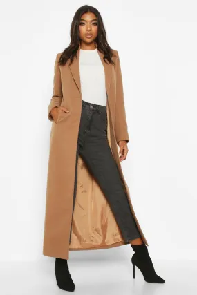 Tall Full Length Wool Look Coat