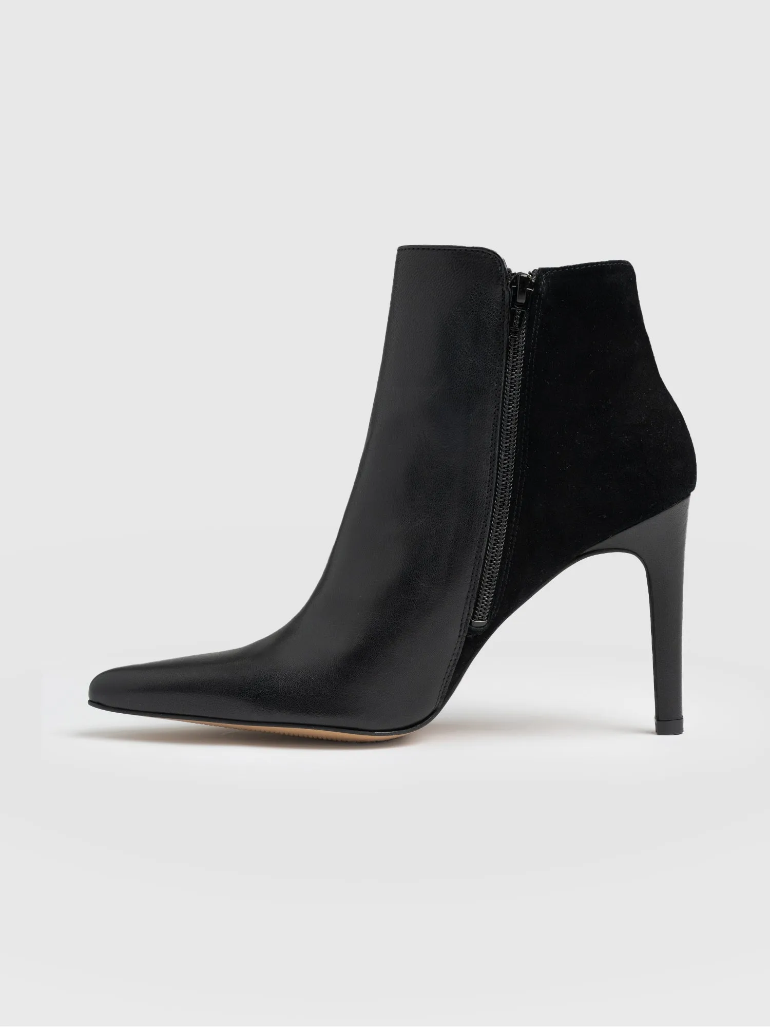 Tamara Heeled Ankle Boot - Black