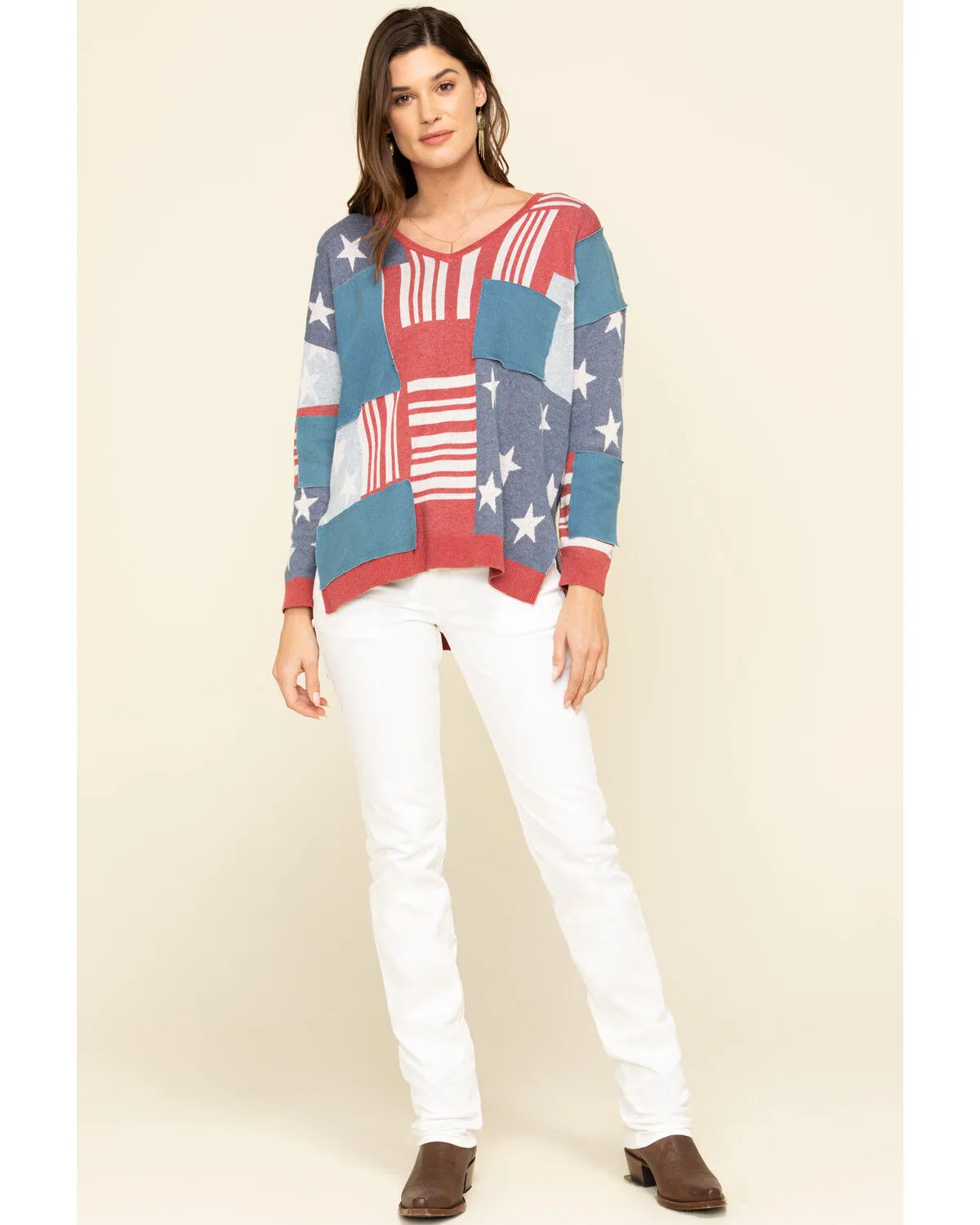 Tasha Polizzi Women's Flag Patch Pullover