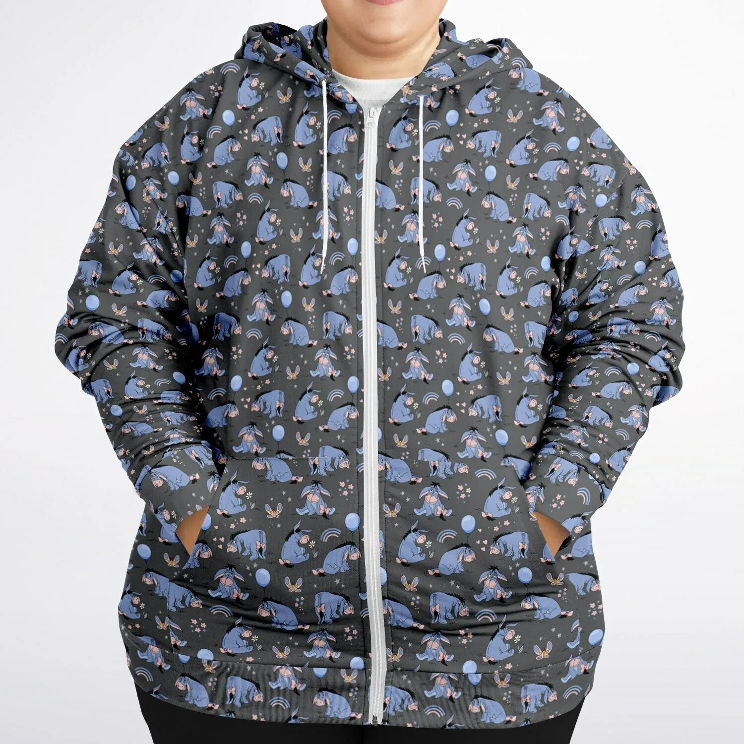 Thanks For Noticing Me Plus-size Unisex Zip Hoodie