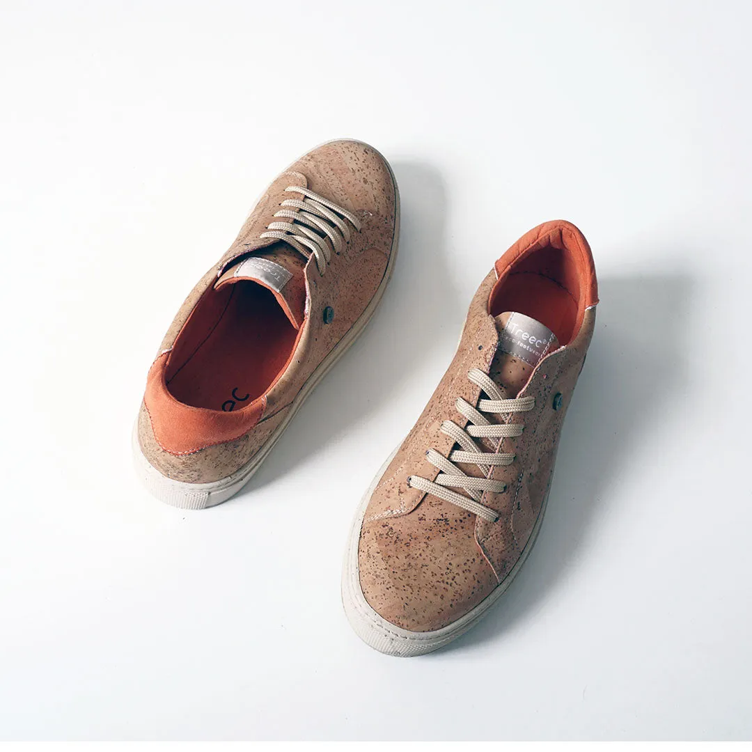 The Corker V22 Orange | Cork Vegan Shoes