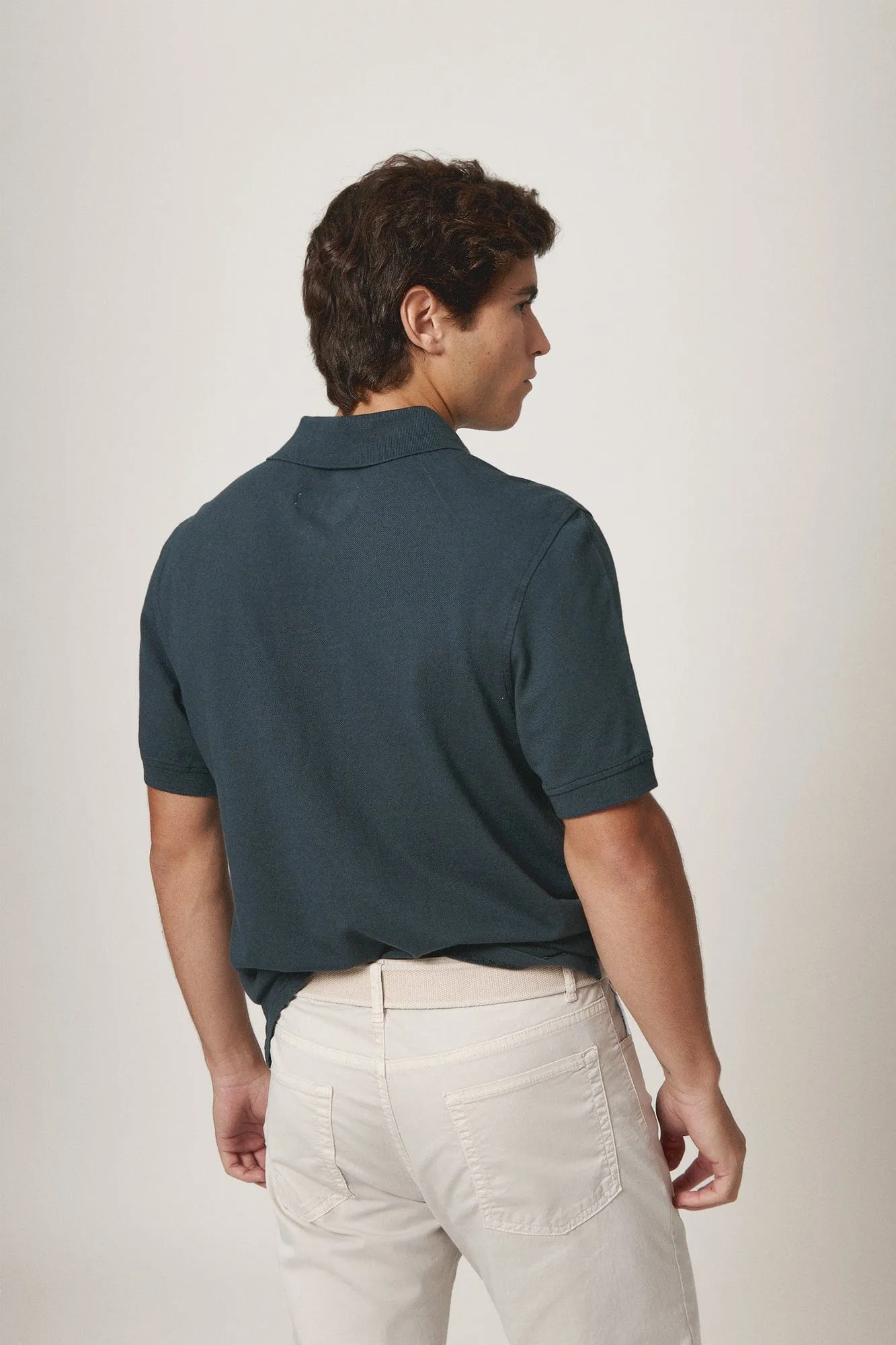 The Cotton Polo Gris Verdoso