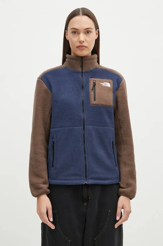 The North Face fleece sweatshirt Yumiori Full Zip navy blue color NF0A88429HI1