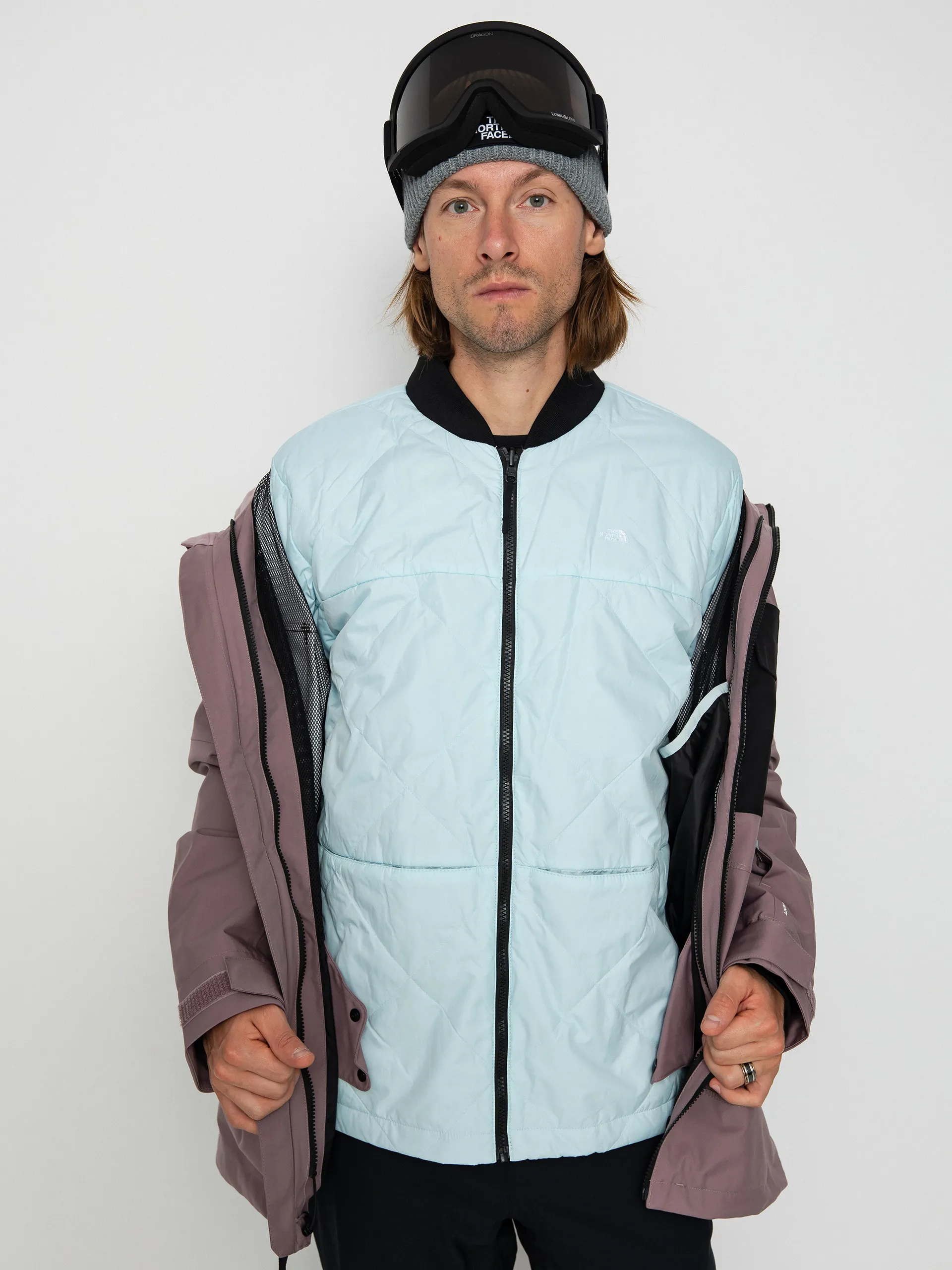 The North Face Fourbarrel Triclimate Snowboard jacket (fawn grey/icecap blue)