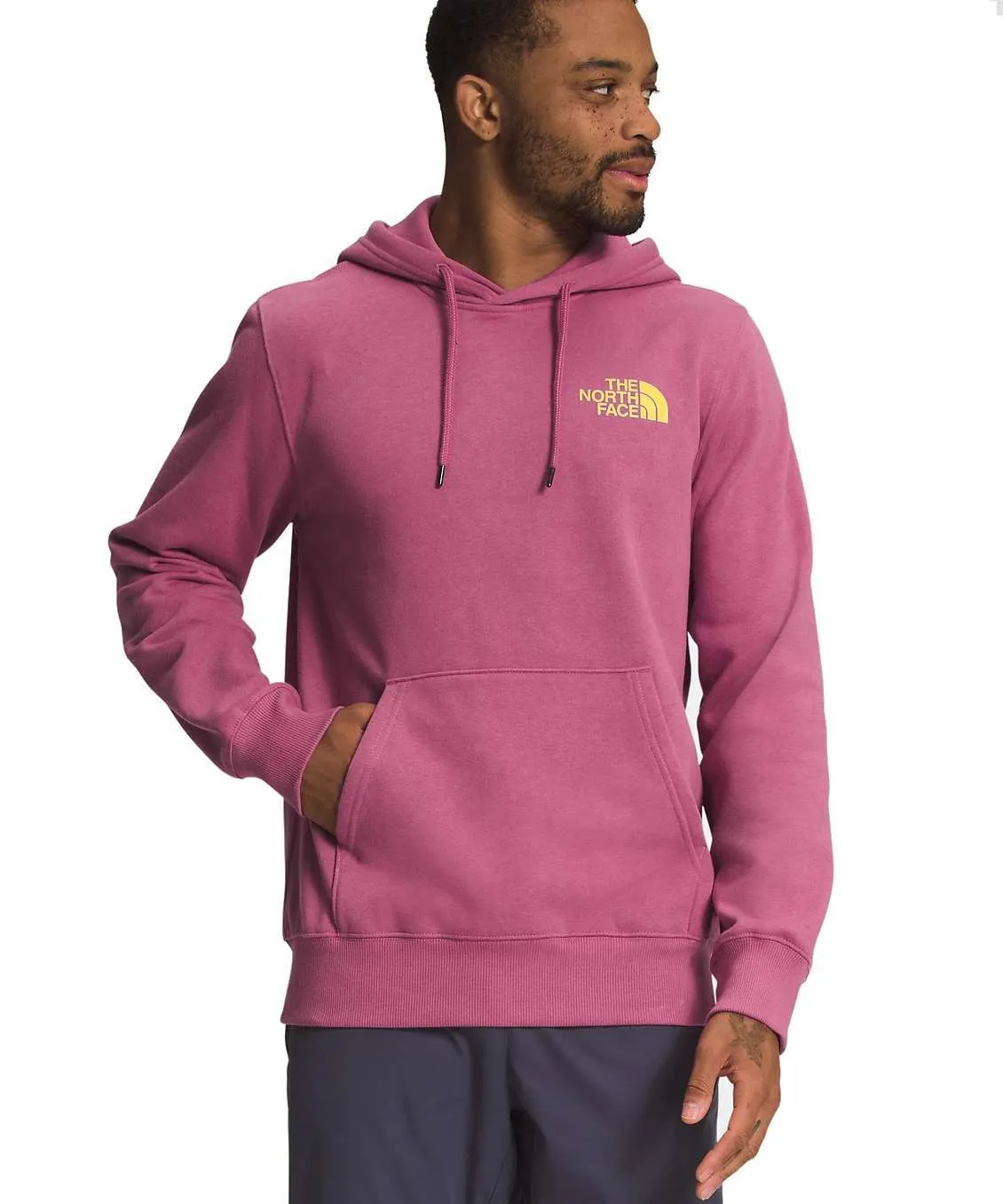 The North Face Men’s Graphic Injection Hoodie – Red Violet/Yellowtail