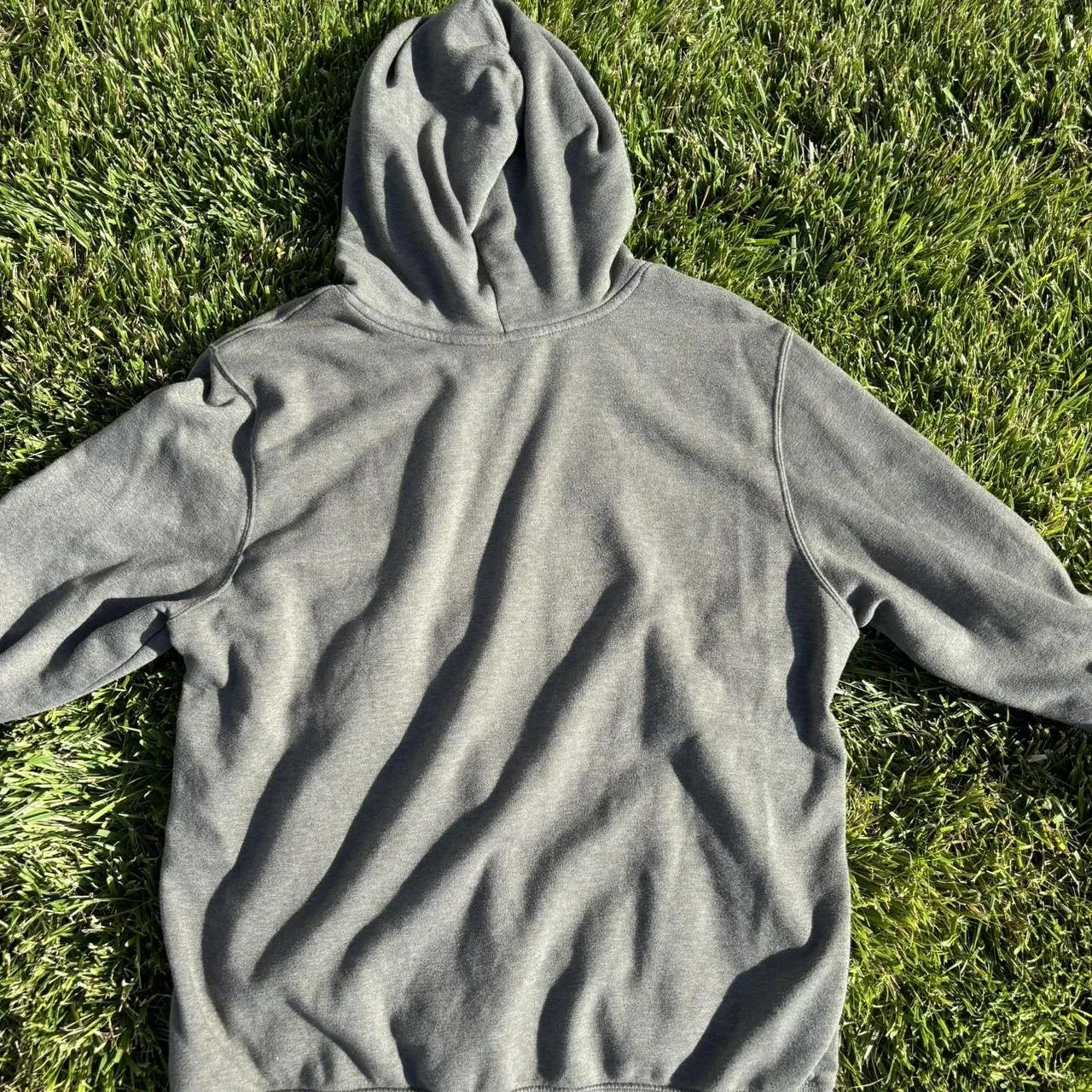 The North Face Men's Grey and Khaki Hoodie