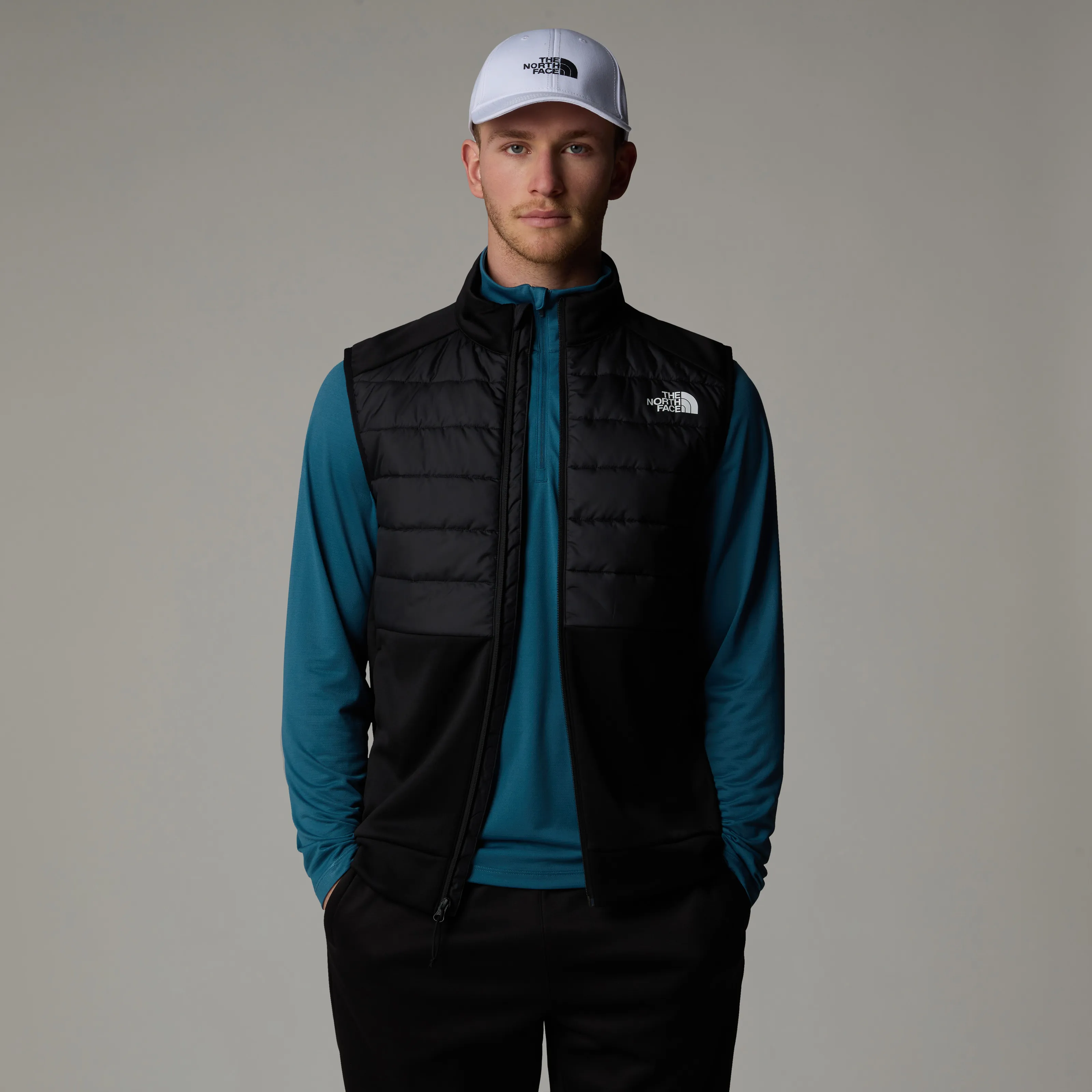 The North Face Men's Reaxion Hybrid Vest TNF Black/Asphalt Grey | Buy The North Face Men's Reaxion Hybrid Vest TNF Bla