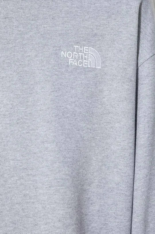 The North Face sweatshirt M Essential Crew men's gray color NF0A7ZJADYX1