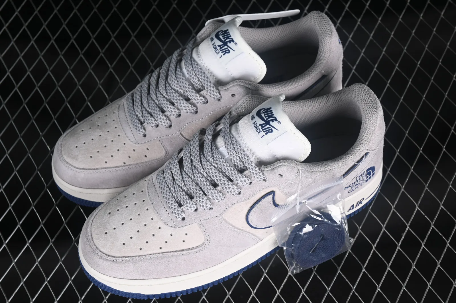 The North Face x Nike Air Force 1 07 Low Suede Grey Navy Blue HD9999-001