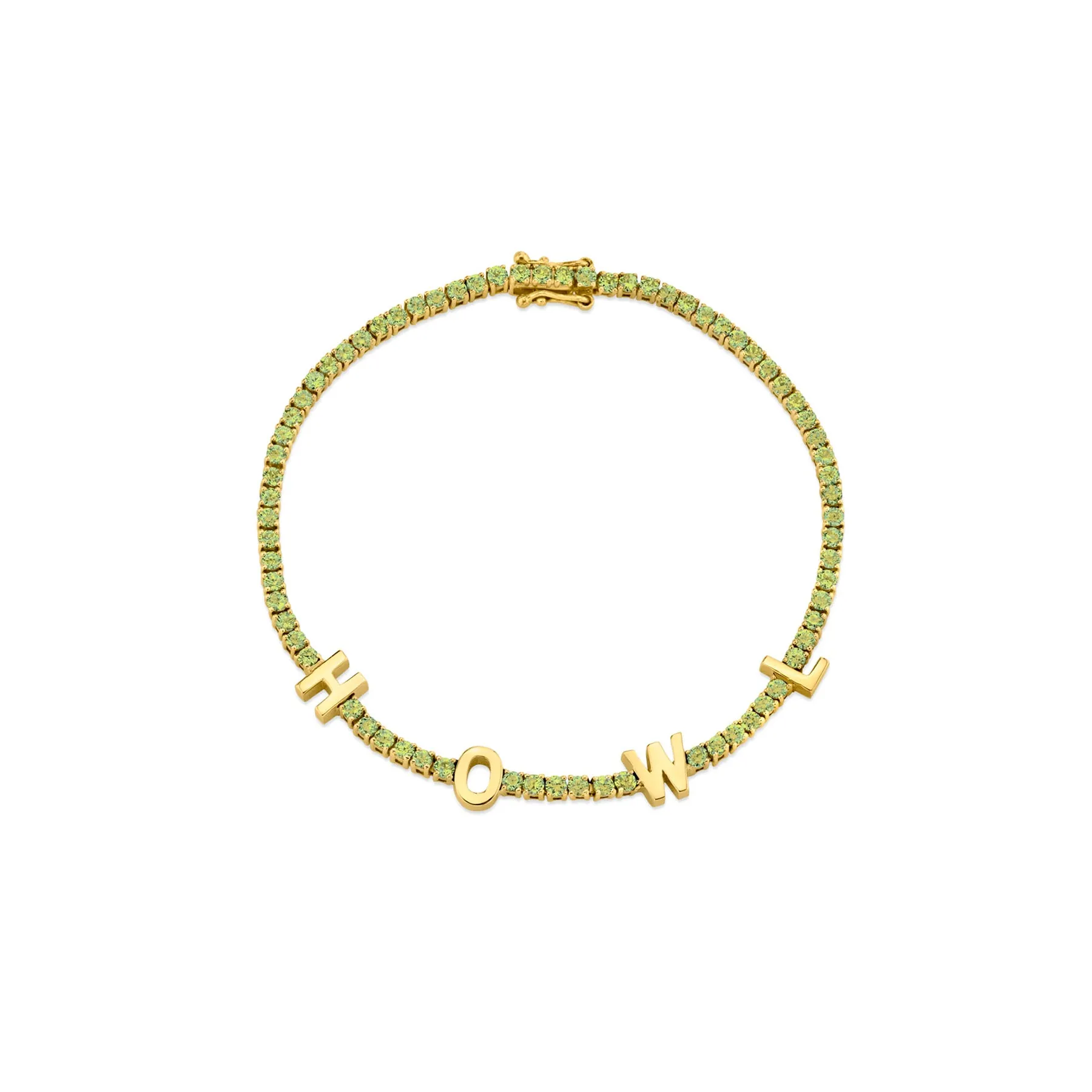 The Perfect Tennis Bracelet - Peridot / 14k Yellow Gold