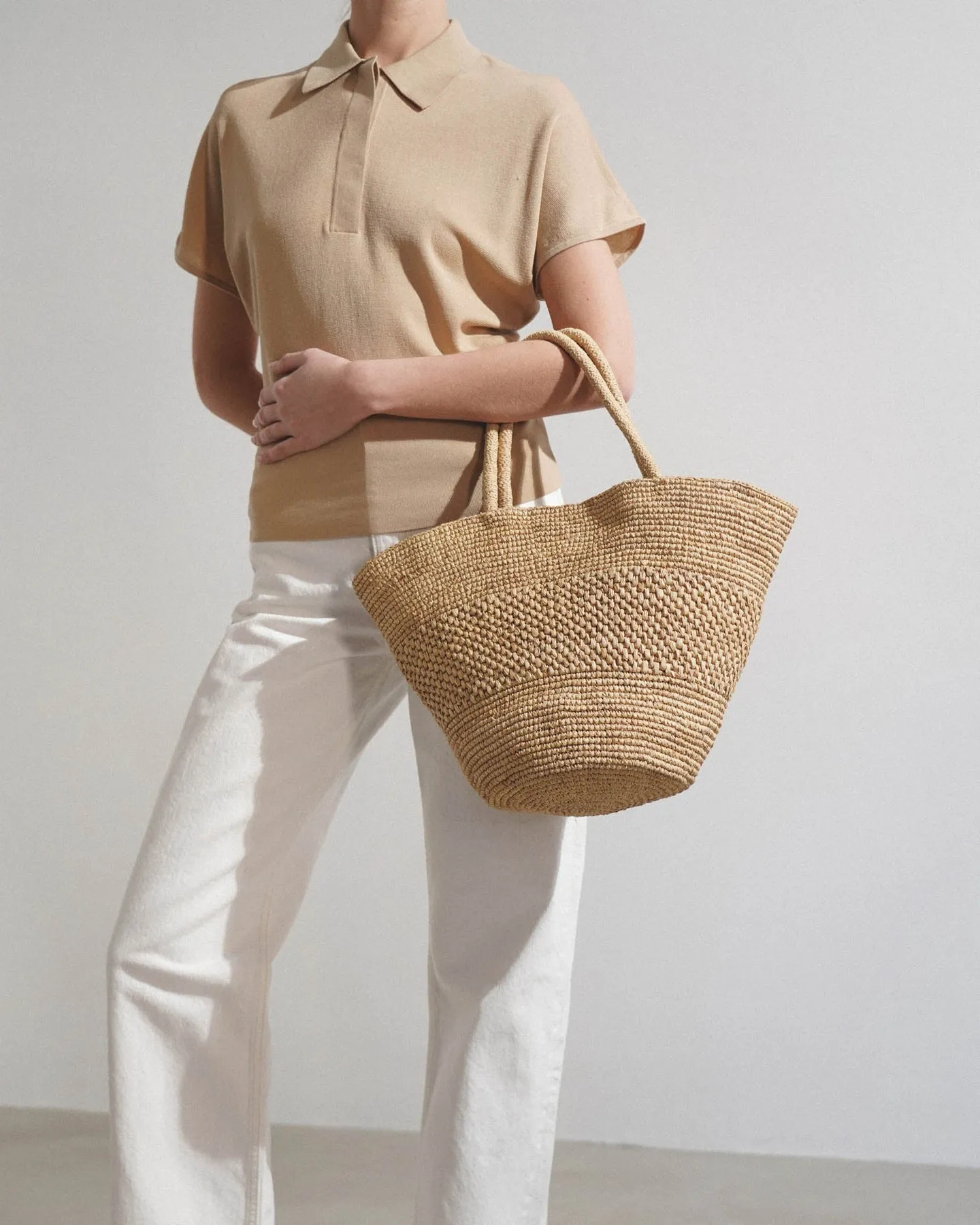 The Row Emilie raffia bag