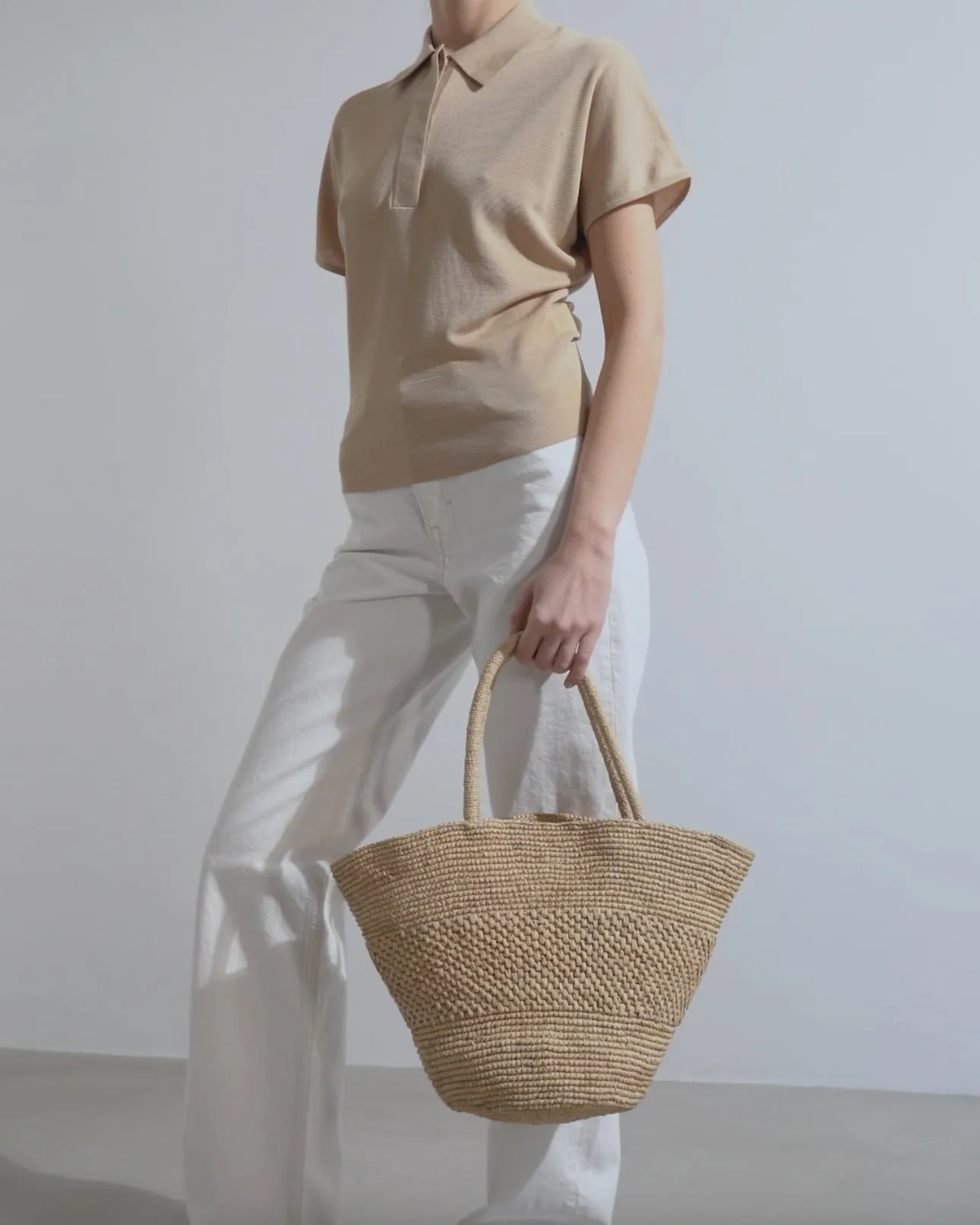 The Row Emilie raffia bag