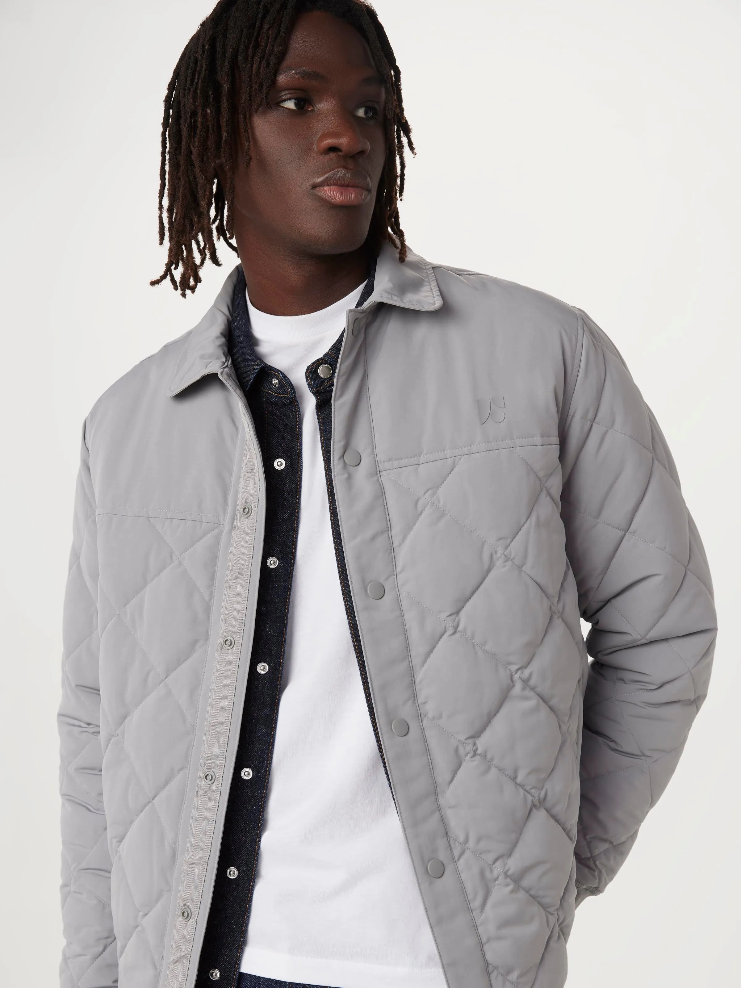 The Skyline Collared Jacket in Grey
