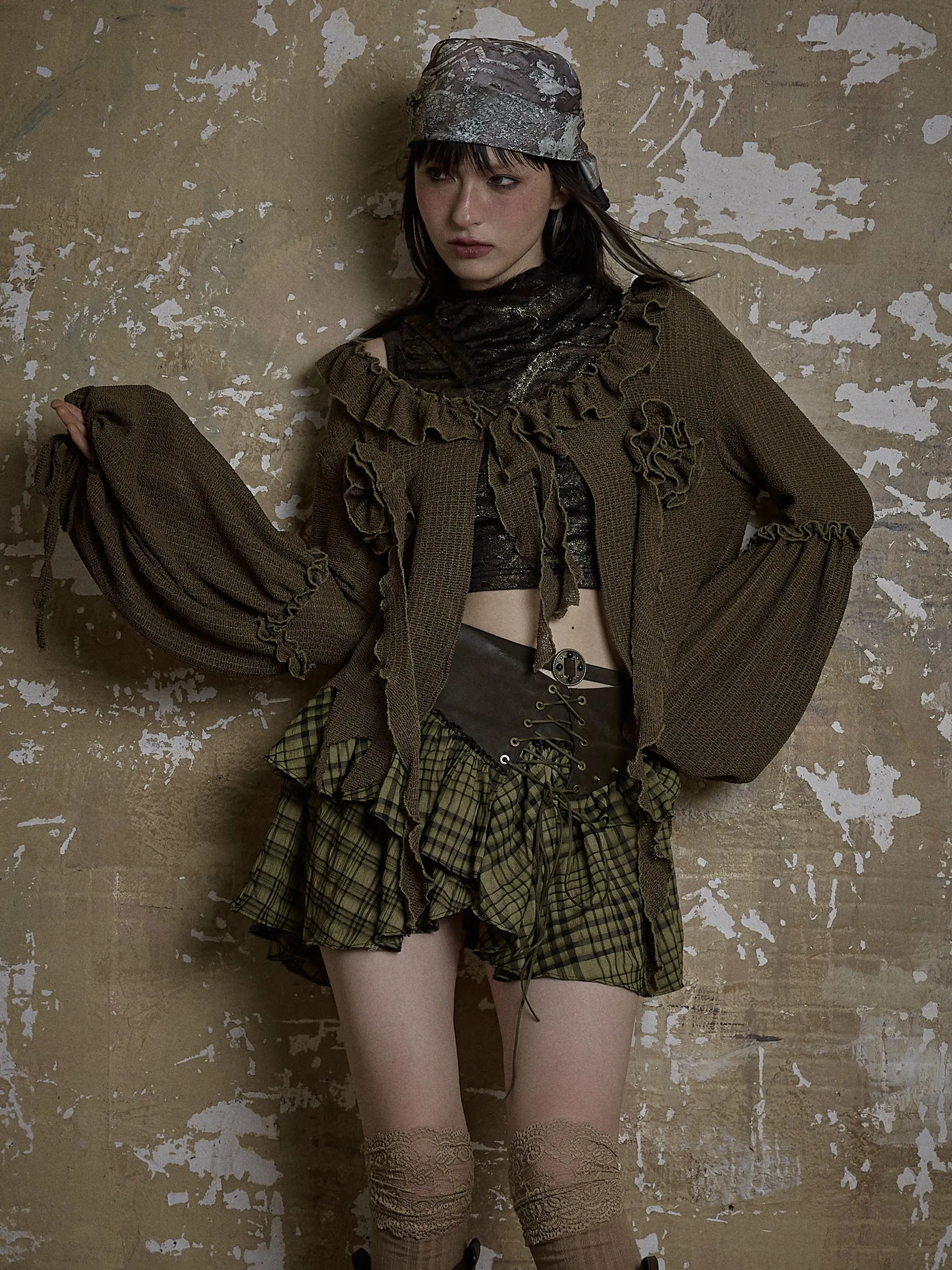 Three-dimensional Floral Loose Cardigan