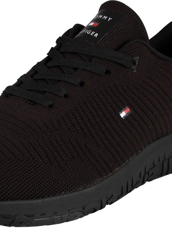 Tommy Hilfiger Corporate Mesh Trainers - Black