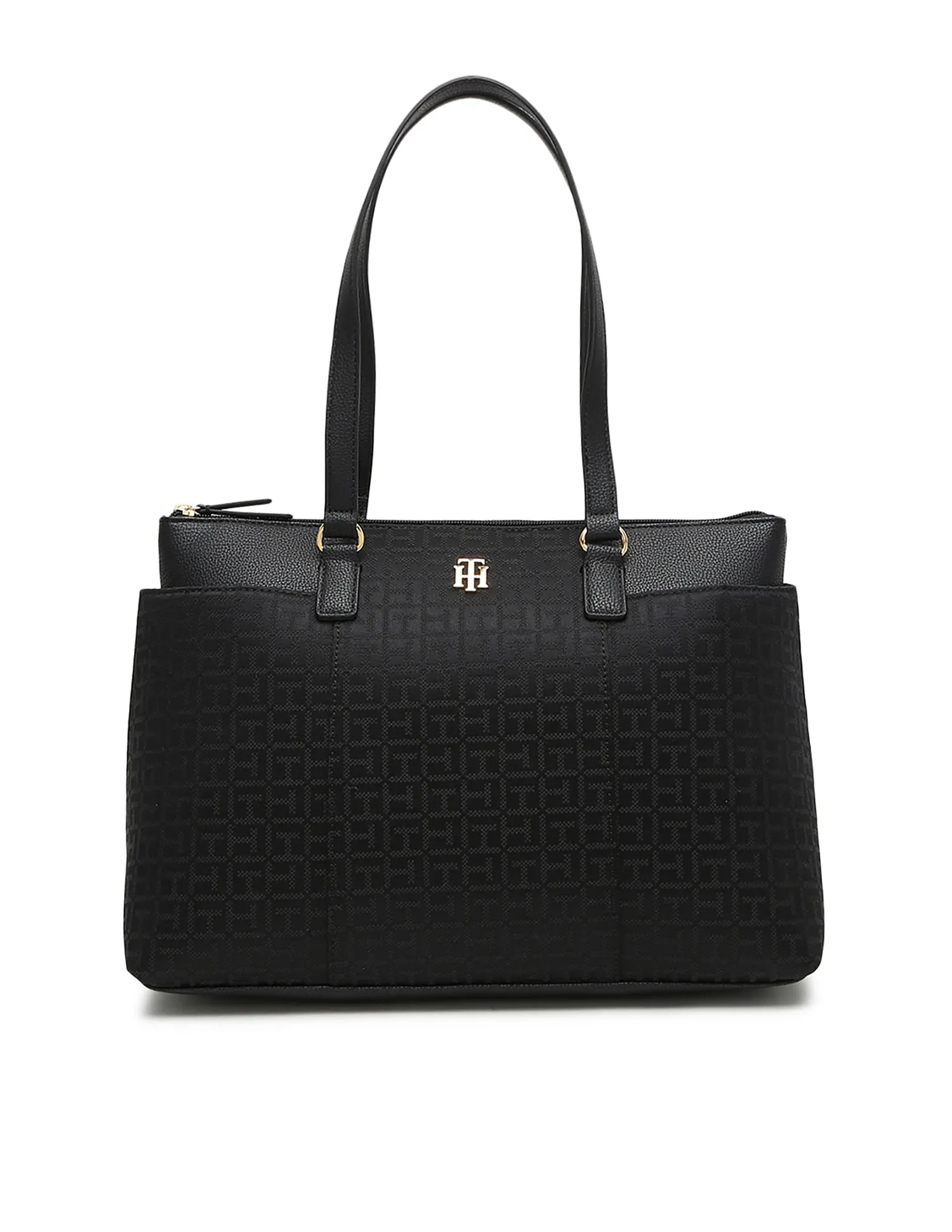 Tommy Hilfiger Evelyn Tote-Square Monogram Hand Bag