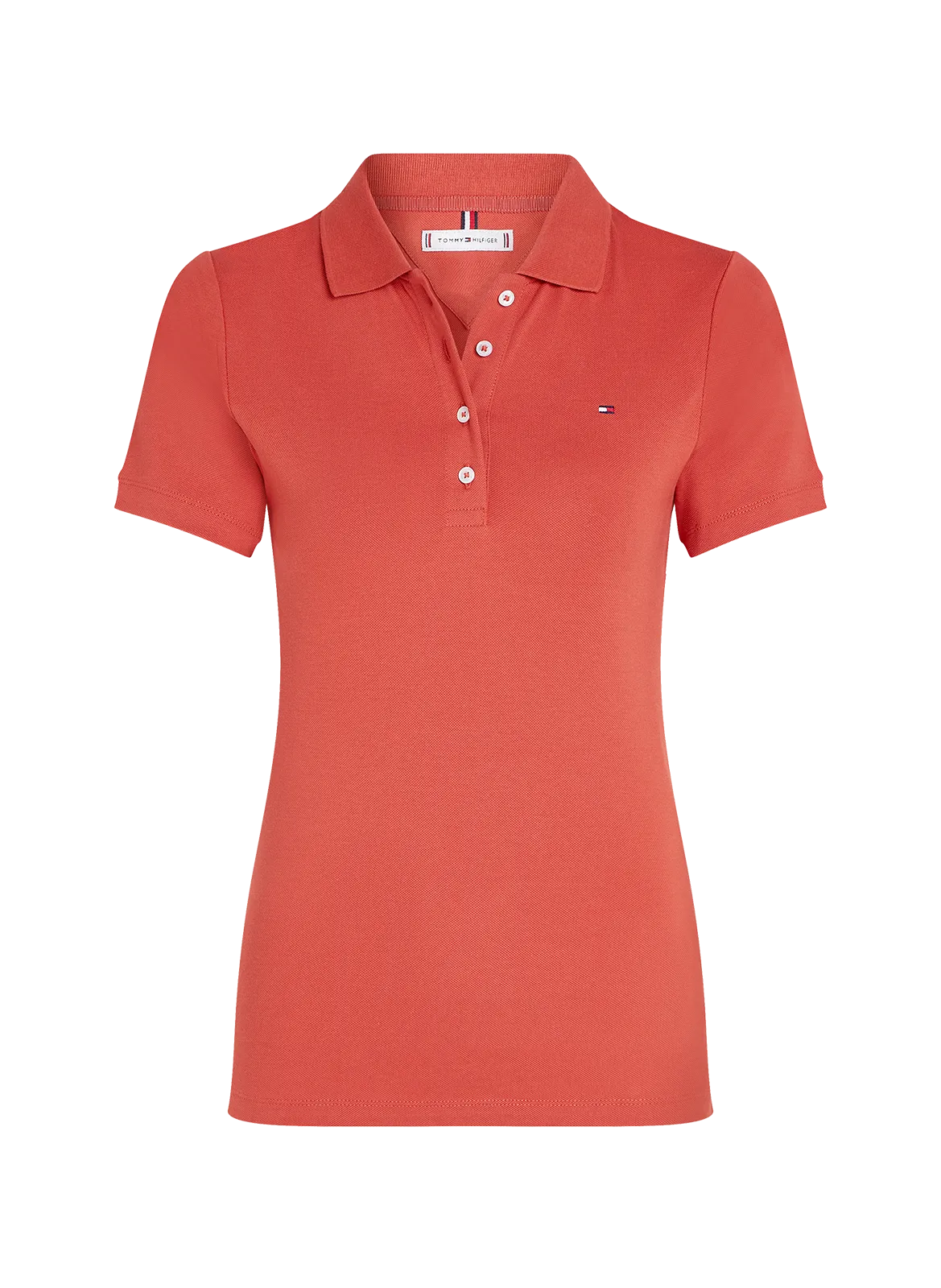 Tommy hilfiger  Fitted cotton polo - Red