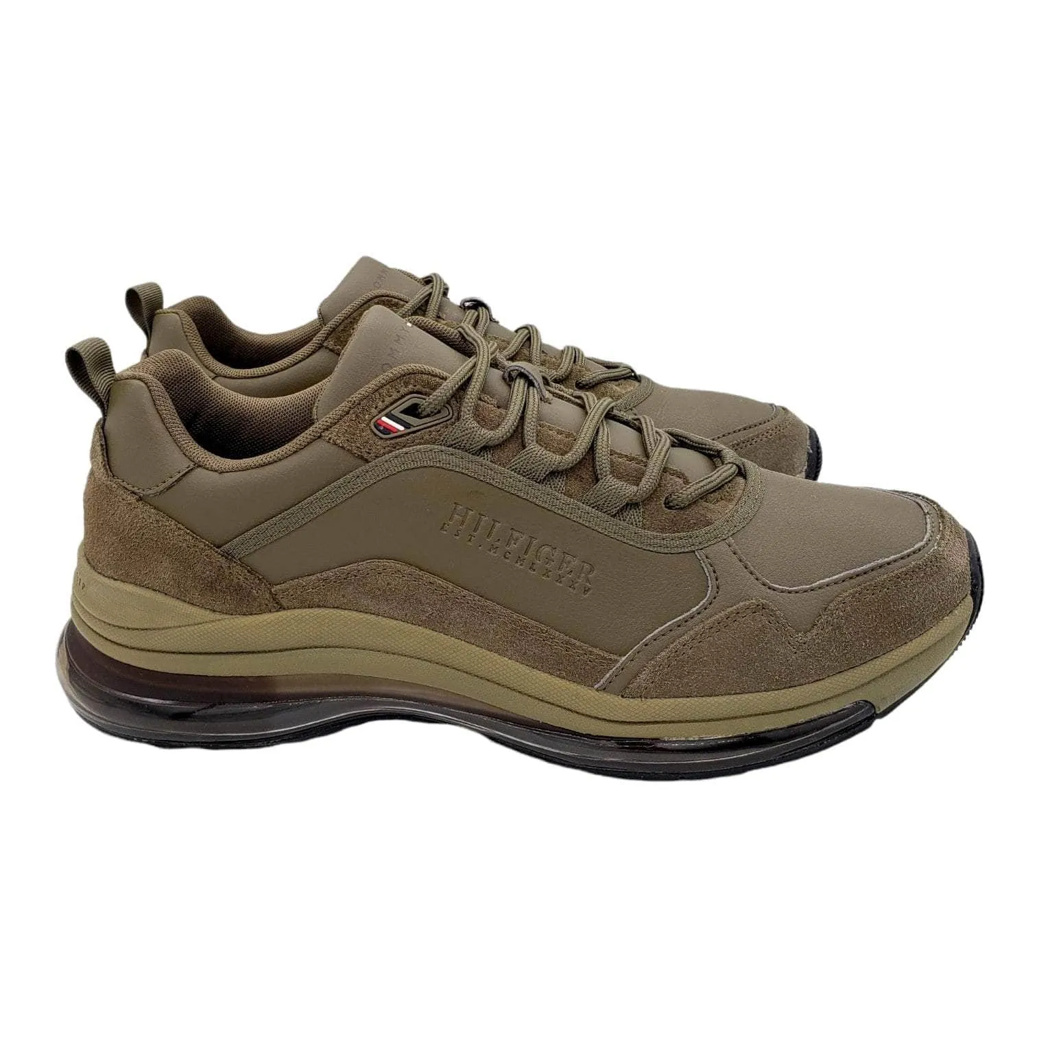 Tommy Hilfiger Khaki Air Runner Trainers