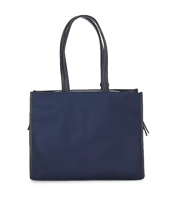 Tommy Hilfiger Women Navy Brand Stripe Lucy Tote Bag