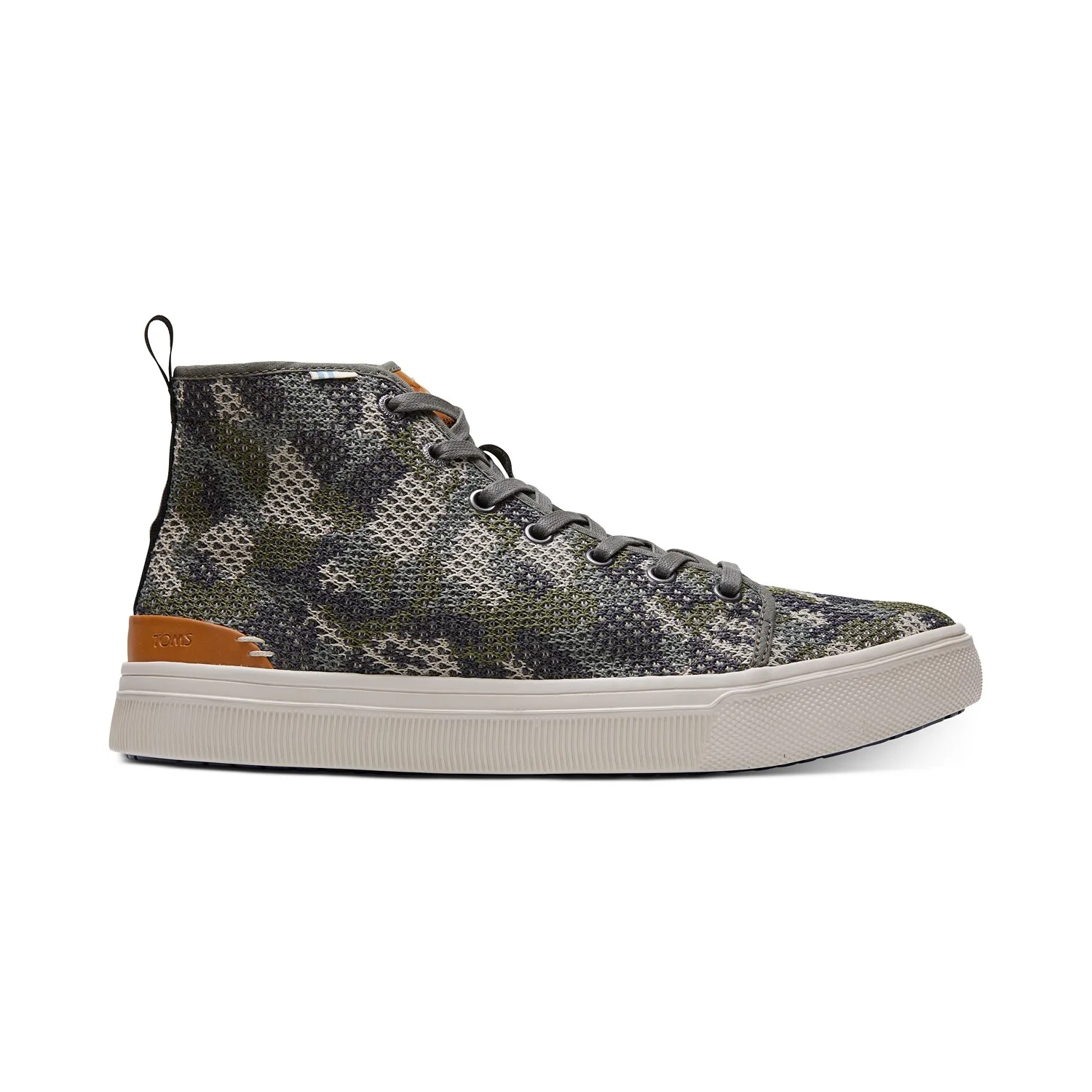 TOMS Men’s Green Camouflage Travel Lite High Top Sneakers