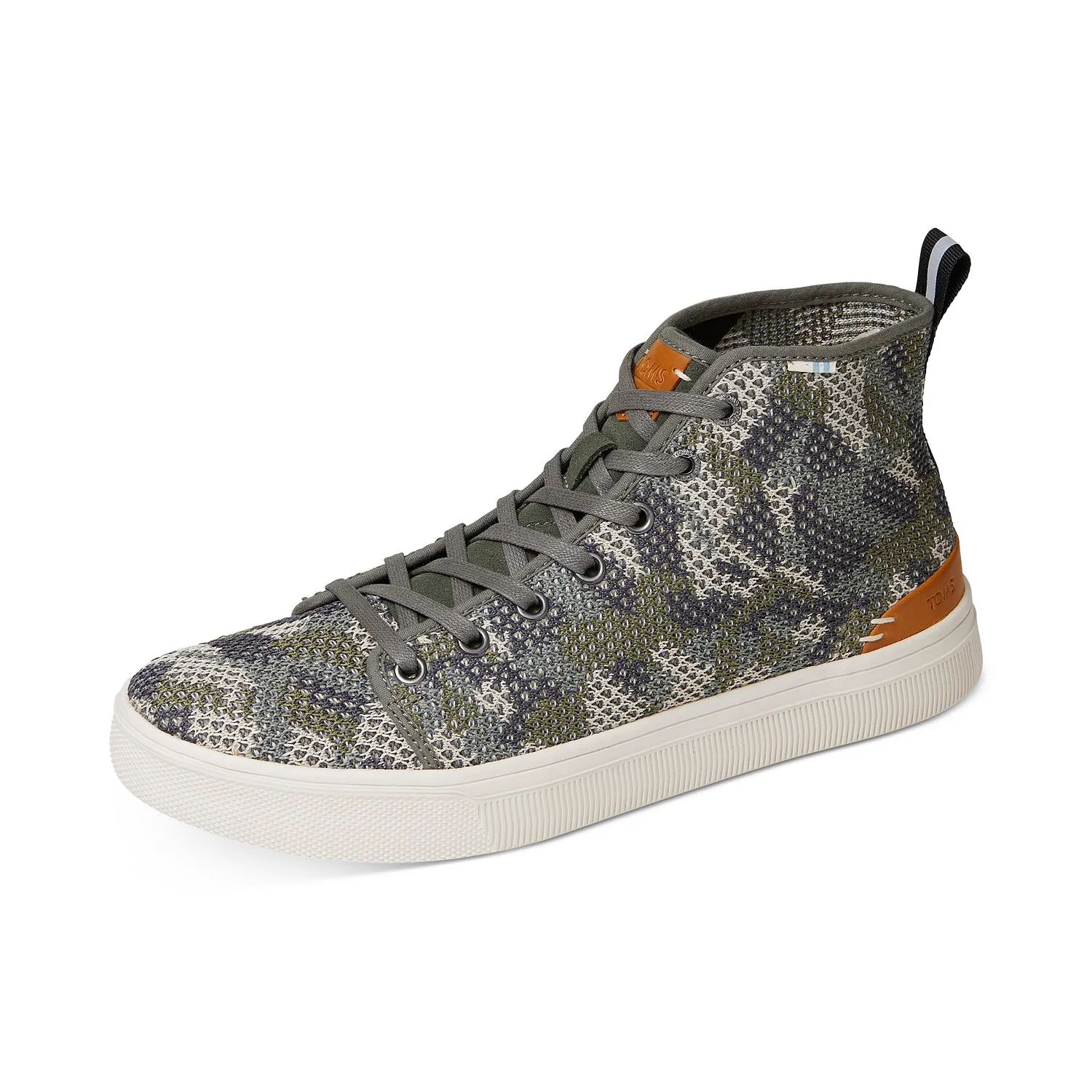 TOMS Men’s Green Camouflage Travel Lite High Top Sneakers