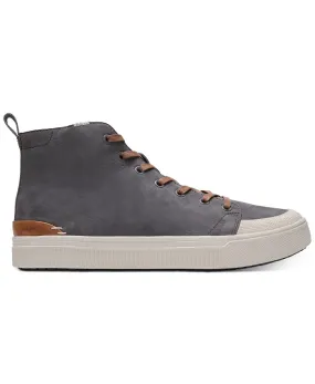 TOMS Men’s Gunmetal Nubuck Trvl Lite High Top Sneakers