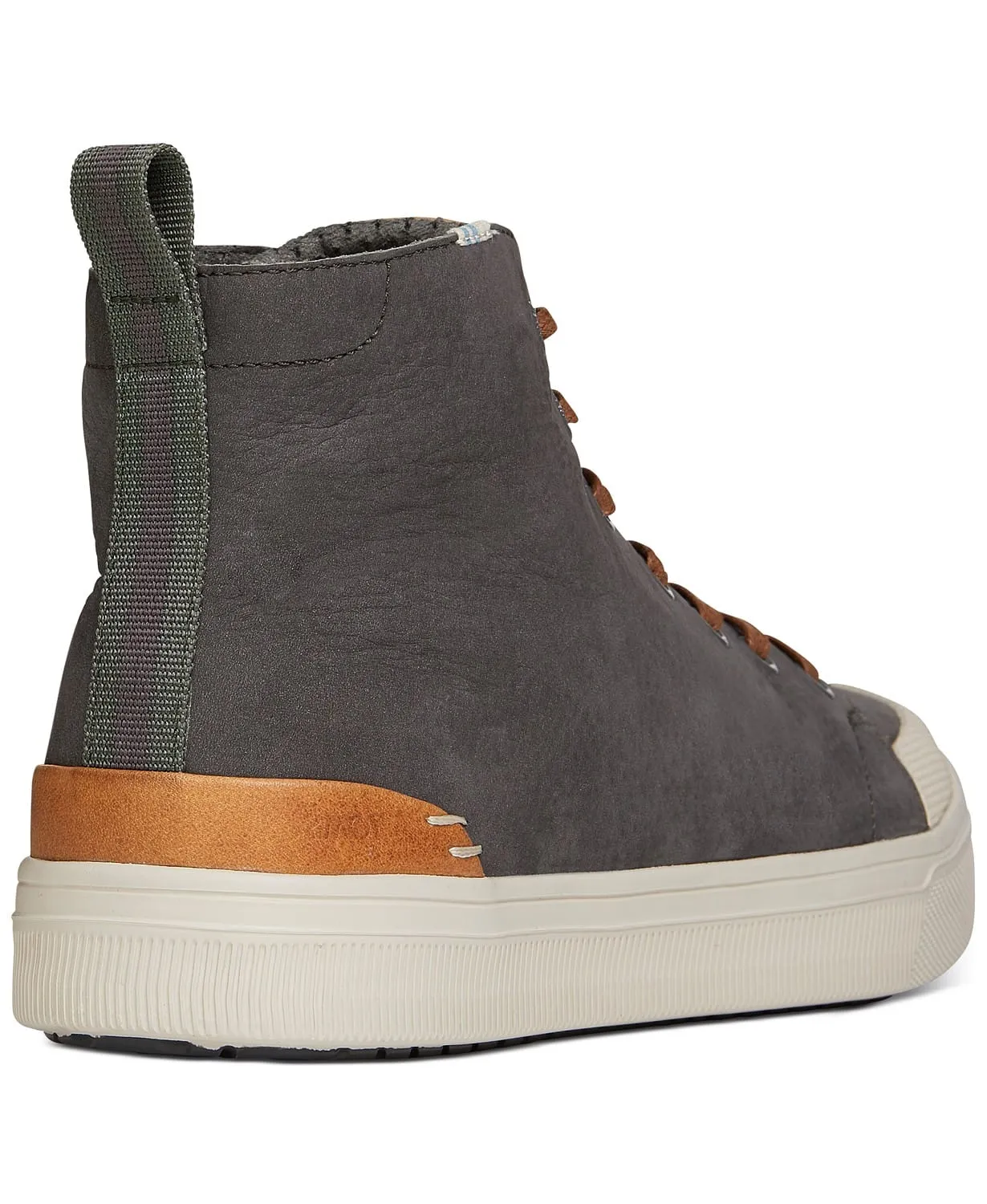 TOMS Men’s Gunmetal Nubuck Trvl Lite High Top Sneakers